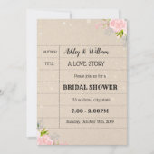 Uitnodiging voor Bridal drukapparaat voor biblioth (Voorkant)