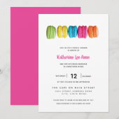Uitnodiging voor Bridal van Bright Macaron (Voorkant / Achterkant)