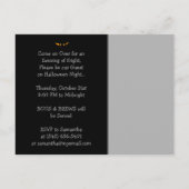 Uitnodiging voor briefkaart - Halloween Haunted Ho (Achterkant)