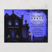 Uitnodiging voor briefkaart - Halloween Haunted Ho (Voorkant)