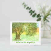 Uitnodiging voor Briefkaart van de partij - zomere (Staand voorkant)