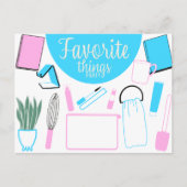 Uitnodiging voor Briefkaart van favoriete partijen (Voorkant)