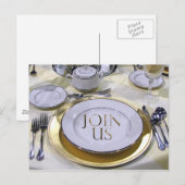 Uitnodiging voor briefkaart voor speciale evenemen (Voorkant / Achterkant)