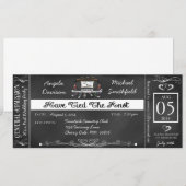 Uitnodiging voor briefkaarten voor postbruiloft (Voorkant / Achterkant)