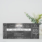 Uitnodiging voor briefkaarten voor postbruiloft (Staand voorkant)