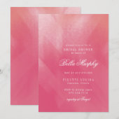 Uitnodiging voor Bright Boho Ombre Bridal (Voorkant / Achterkant)