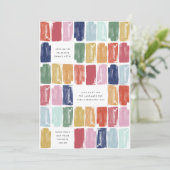 Uitnodiging voor Bright geschilderde juwelen (Staand voorkant)