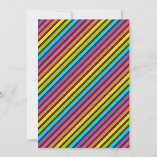 Uitnodiging voor Bright Rainbow Baby Sprinkle Umbr (Achterkant)