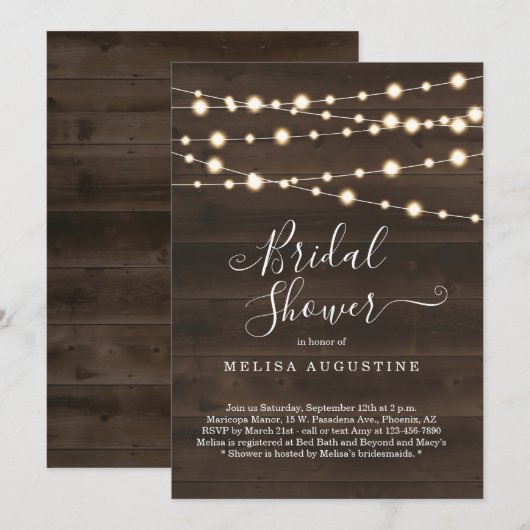 Uitnodiging voor britse douche (Voorkant / Achterkant)