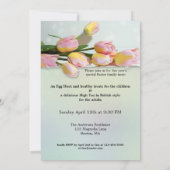 Uitnodiging voor Britse stijl High Tea of Pasen br (Achterkant)