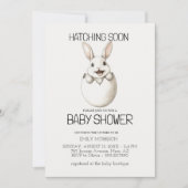 Uitnodiging voor broedkonijnenBaby shower (Voorkant)