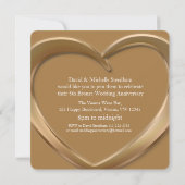 Uitnodiging voor bronzen huwelijksjubileum 8 jaar (Achterkant)