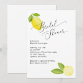 Uitnodiging voor bruids- / huwelijksdouche met cit (Voorkant / Achterkant)