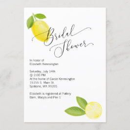 Uitnodiging voor bruids- / huwelijksdouche met cit