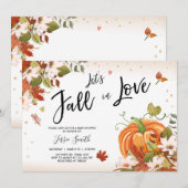 Uitnodiging voor bruidsbaby herfst bruiloft (Voorkant / Achterkant)