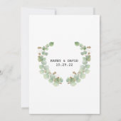 Uitnodiging voor Bruidsdouche (Achterkant)