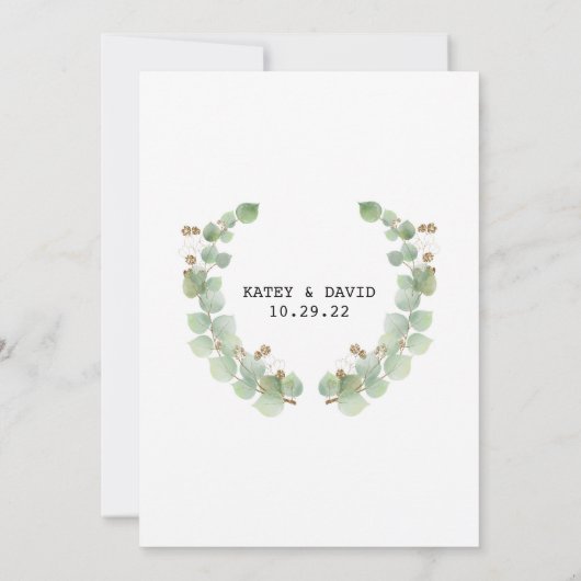 Uitnodiging voor Bruidsdouche (Achterkant)