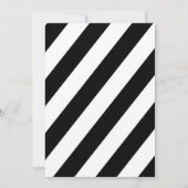 Uitnodiging voor Bruidsdouche, Bloemendesign Zwart (Achterkant)