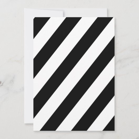 Uitnodiging voor Bruidsdouche, Bloemendesign Zwart (Achterkant)