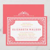 Uitnodiging voor bruidsdouche | Fiesta Olé (Voorkant / Achterkant)