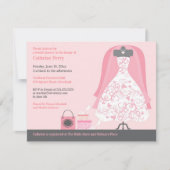 Uitnodiging voor bruidsdouche Flat Kaart Invitatio (Voorkant)
