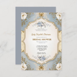 Uitnodiging voor bruidsdouche, Frans chateau-feest