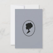 Uitnodiging voor bruidsdouche, Frans chateau-feest (Achterkant)