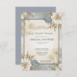 Uitnodiging voor bruidsdouche, Frans chateau-feest