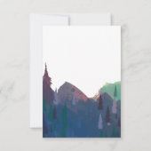 Uitnodiging voor bruidsdouche - Mountain Theme (Achterkant)