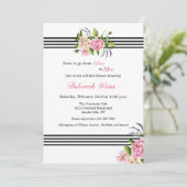 Uitnodiging voor bruidsdouche op maat (Staand voorkant)