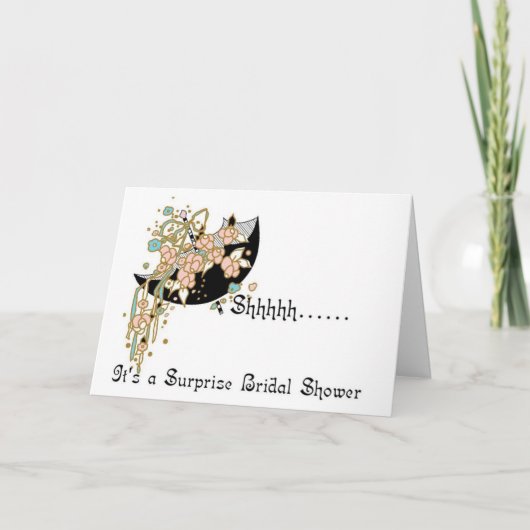 Uitnodiging voor bruidsdouche - Verrassing! (Voorkant)