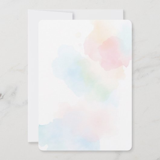 Uitnodiging voor bruidsdouche vers van de markt (Achterkant)