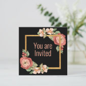 Uitnodiging voor bruidsfeest (Staand voorkant)