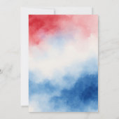 Uitnodiging voor bruidsfeest All American Bride (Achterkant)