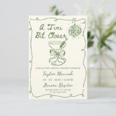 Uitnodiging voor bruidsfeest 'Een tini beetje dich (Staand voorkant)