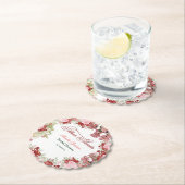 Uitnodiging voor Bruidsfeest in de bloementuin Kartonnen Onderzetters (Insitu)