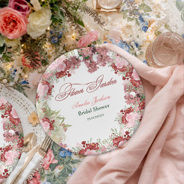 Uitnodiging voor Bruidsfeest in de Tuin van Bloeme Papieren Bordje