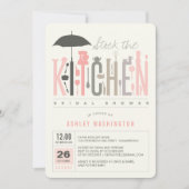 Uitnodiging voor bruidsfeest met 'Stock The Kitche (Voorkant)