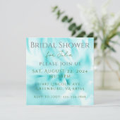 Uitnodiging voor bruidsfeest of evenement kan word (Staand voorkant)