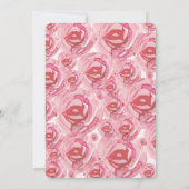 Uitnodiging voor bruidsfeest van Miss naar Mrs Roz (Achterkant)