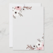 Uitnodiging voor bruidsmeisjes luncheon met elegan (Achterkant)