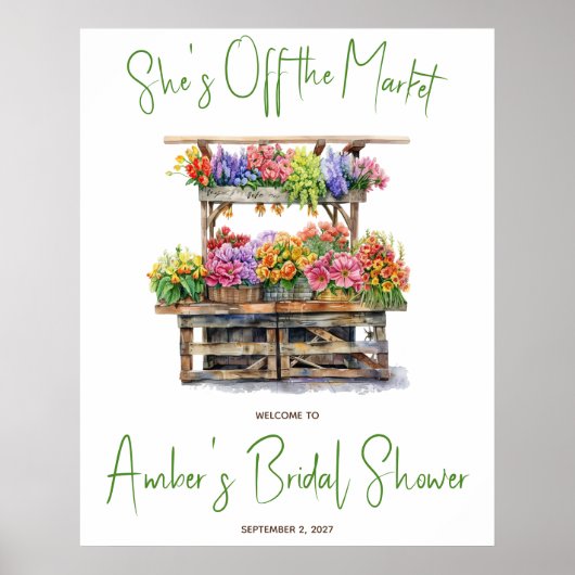 Uitnodiging voor Bruidsmeisjesborrel: 'Ze is van d Poster (Voorkant)