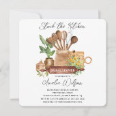 Uitnodiging voor bruidsmeisjesfeest: Kookgerei Kri (Voorkant)