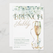 Uitnodiging voor bruidsuitje met brunch en bubbels (Voorkant / Achterkant)