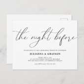 Uitnodiging Voor Bruilofoefenavond (Voorkant / Achterkant)