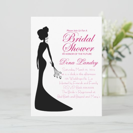 Uitnodiging voor bruiloft (Staand voorkant)