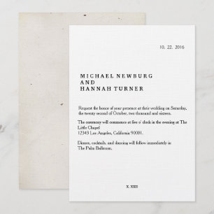 uitnodiging voor bruiloft