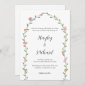 Uitnodiging voor bruiloft (Voorkant / Achterkant)