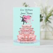 Uitnodiging voor bruiloft (Staand voorkant)