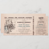 Uitnodiging voor bruiloft (Voorkant / Achterkant)